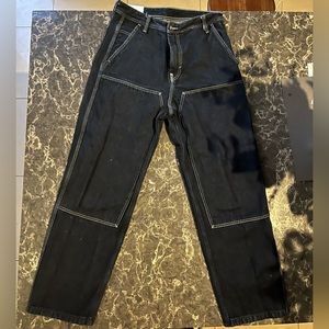 Navy Blue Loose Fit Jeans